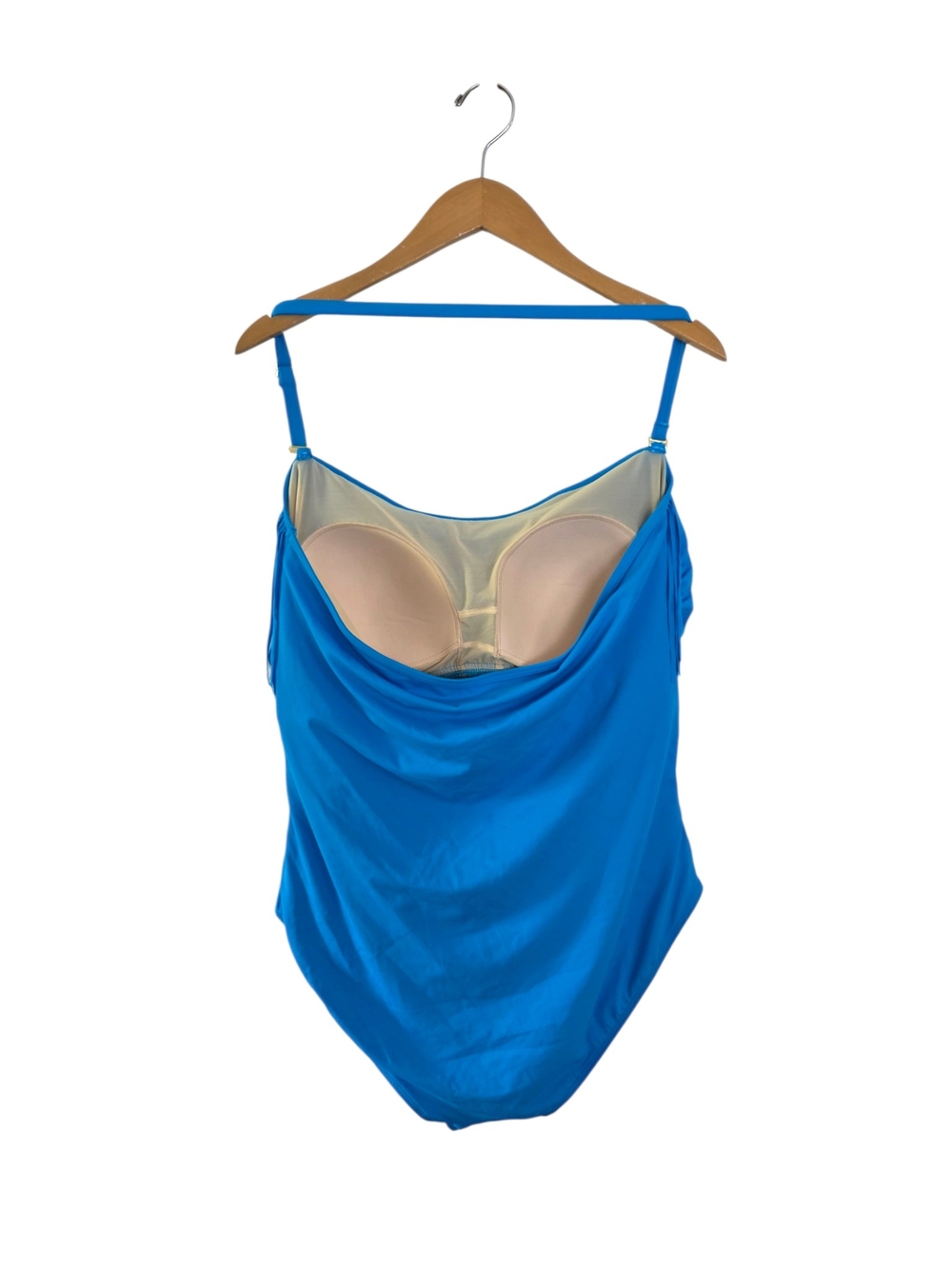 Kim Gravel x Swimsuits For All Fringe One-Piece Swimsuit Turquoise 20W - Picture 4 of 5
